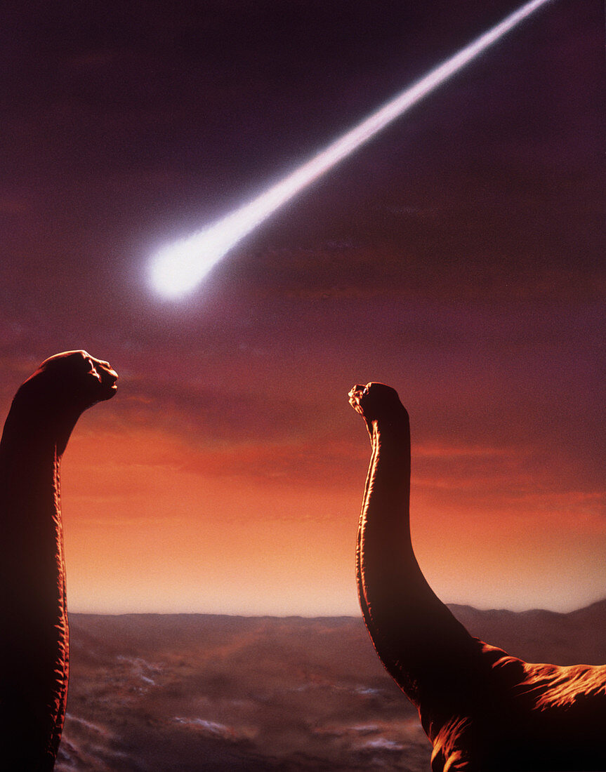 Artists impression of a pair of giant dinosaurs