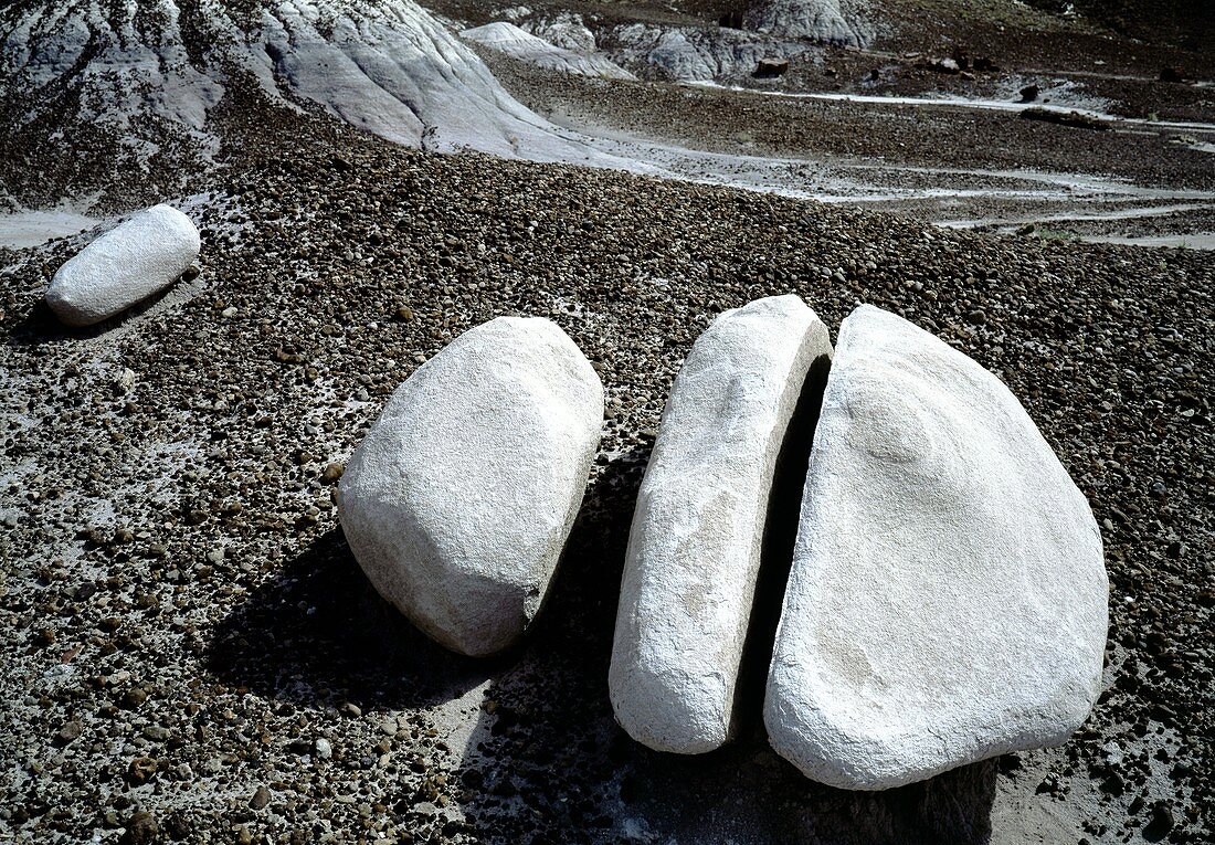 Weathered sandstone boulder
