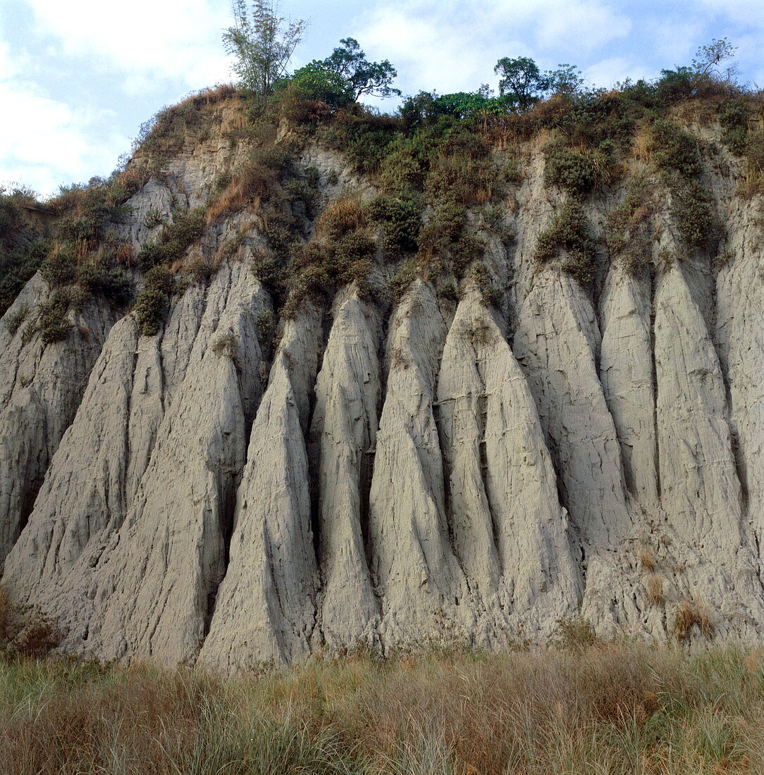 Badland erosion
