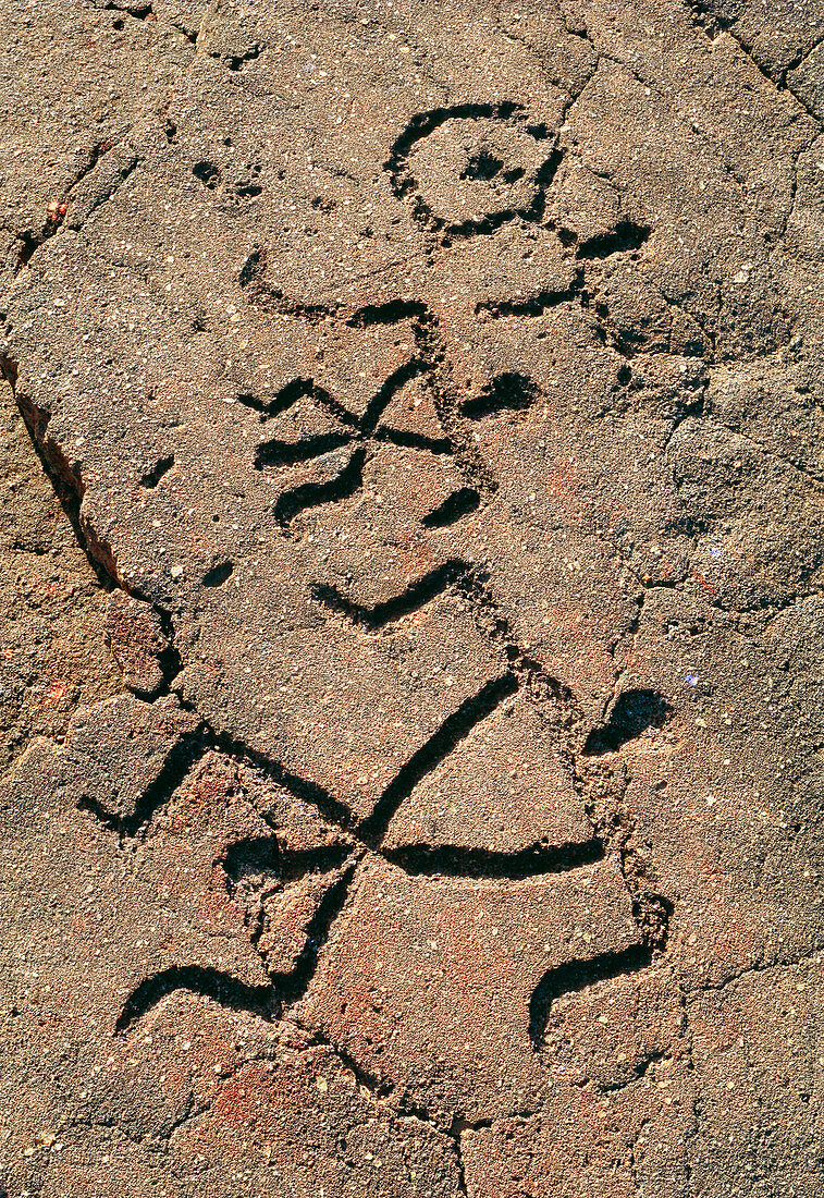 Hawaiian petroglyph