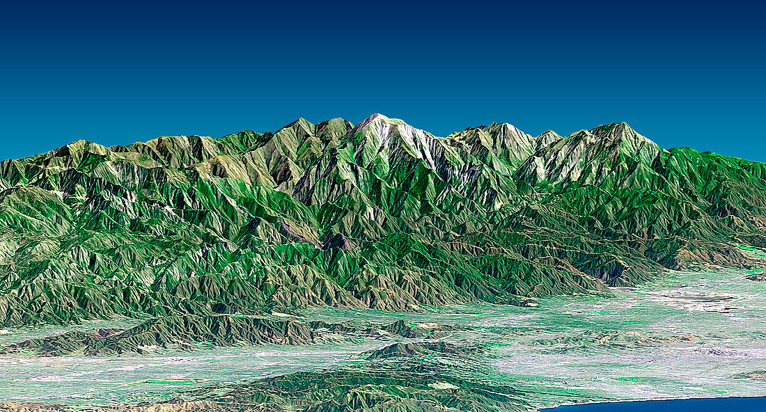 Mount Baldy,radar image