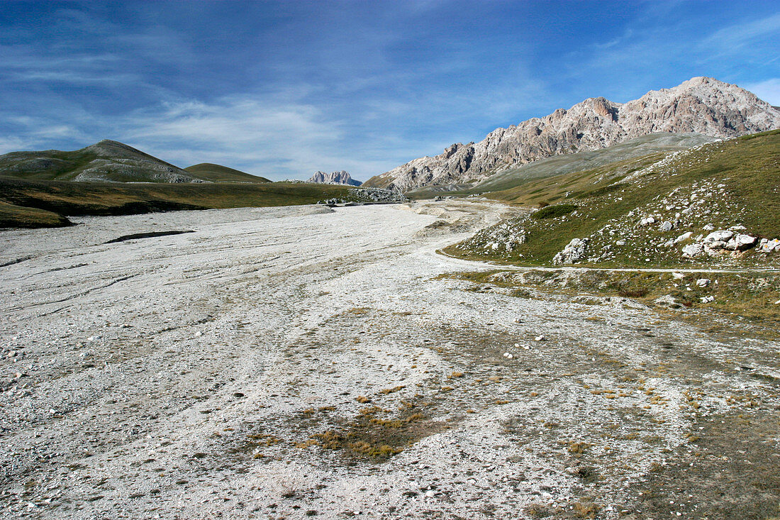 Alluvial fan in the Italian Apennines