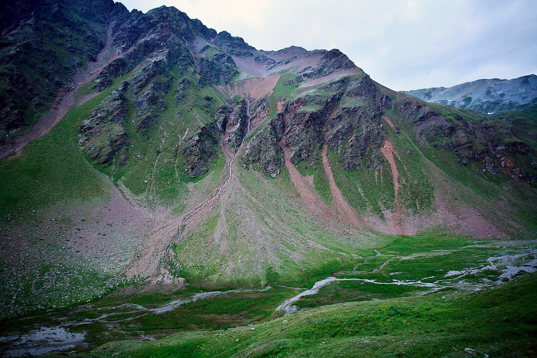 Slope erosion,Swiss Alps