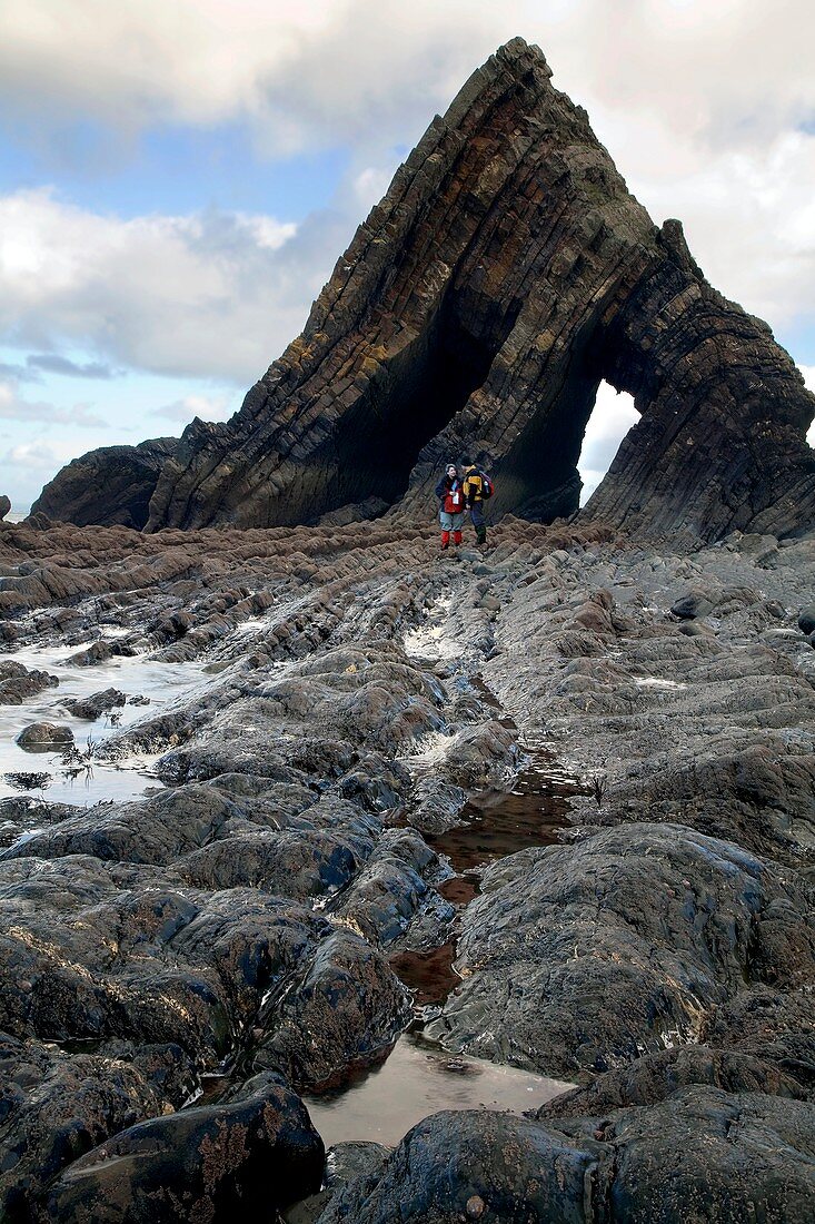 Eroded Devonian slate