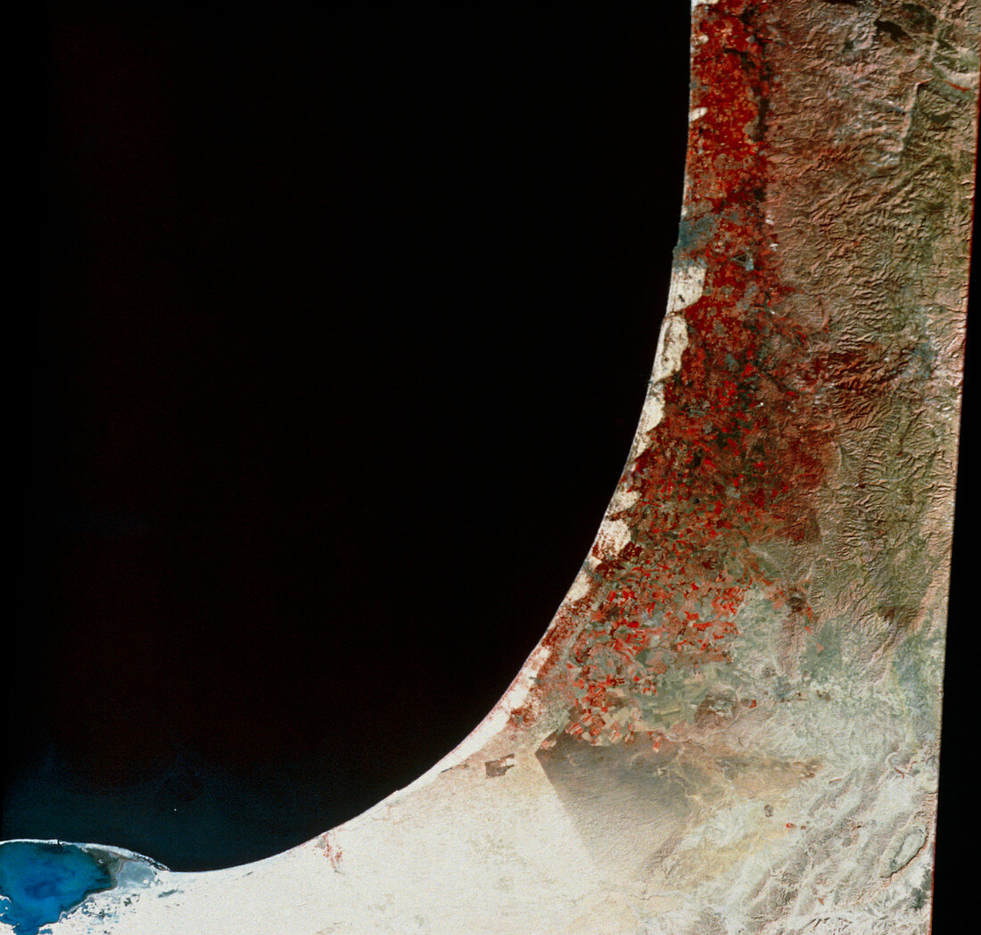 Gaza Strip and Israel from space