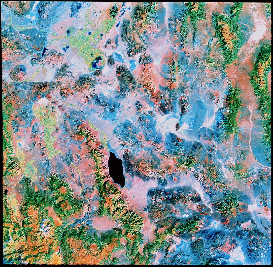 Nevada high desert from space