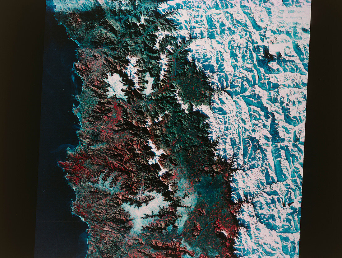 Landsat photo of Santiago,Chile