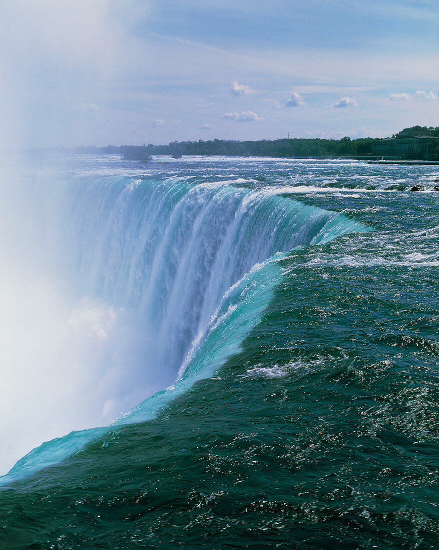 Niagara Falls on the Canadian-American border