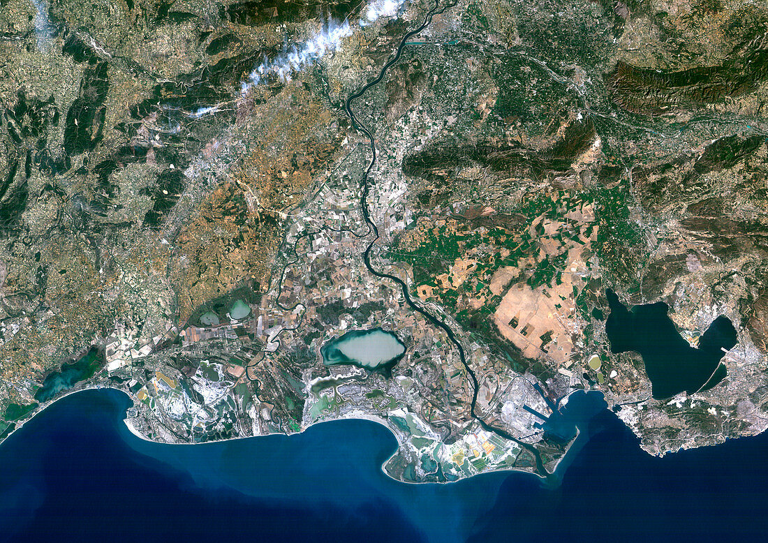 Camargue Delta,satellite image