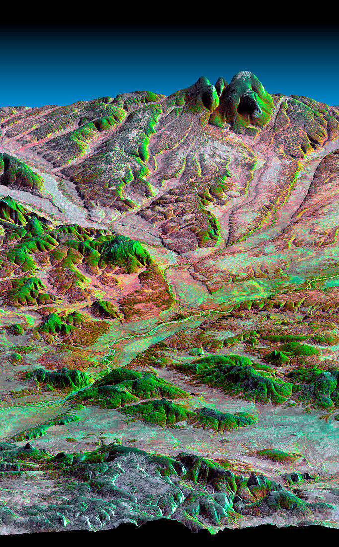 Tigil River,radar image