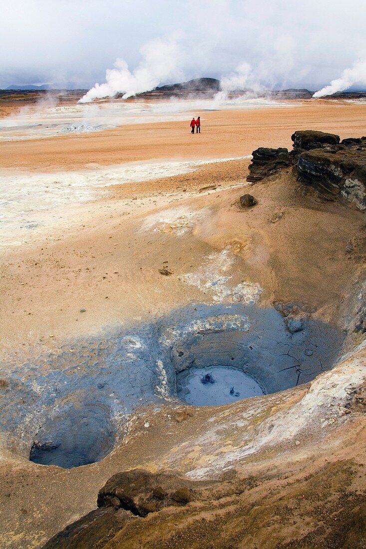 Geothermal mud pools,Iceland