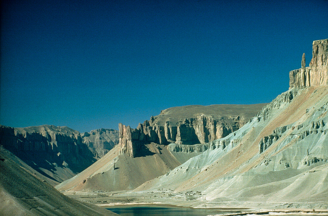 Band-i-Amir lakes in desert,Afghanistan