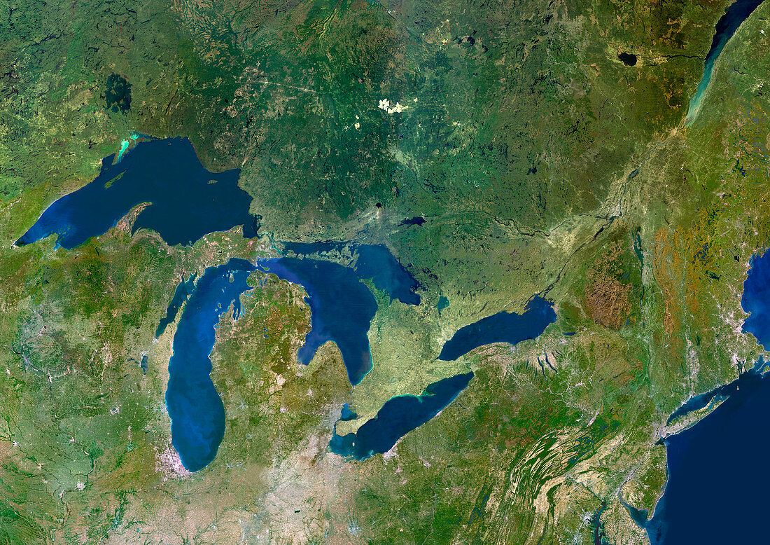 Great Lakes,satellite image