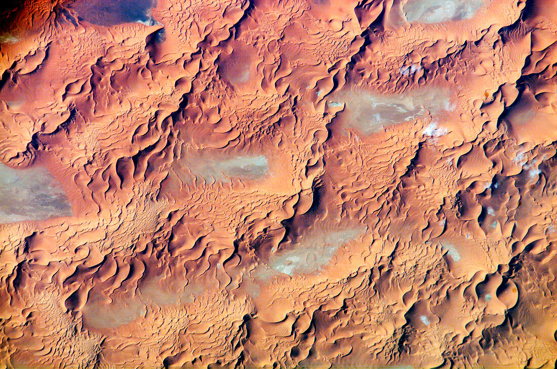 Dune sea,Algeria,ISS image