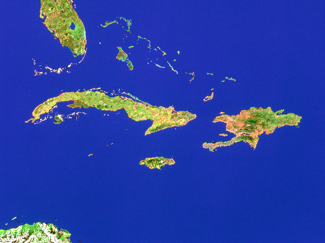 Islands in the Caribbean sea