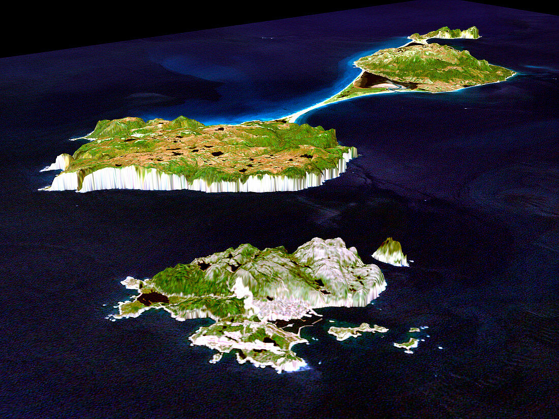 Saint Pierre and Miquelon,radar image