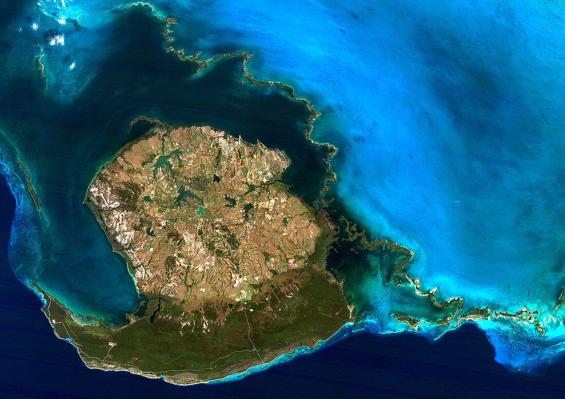 Isla de la Juventud,satellite image