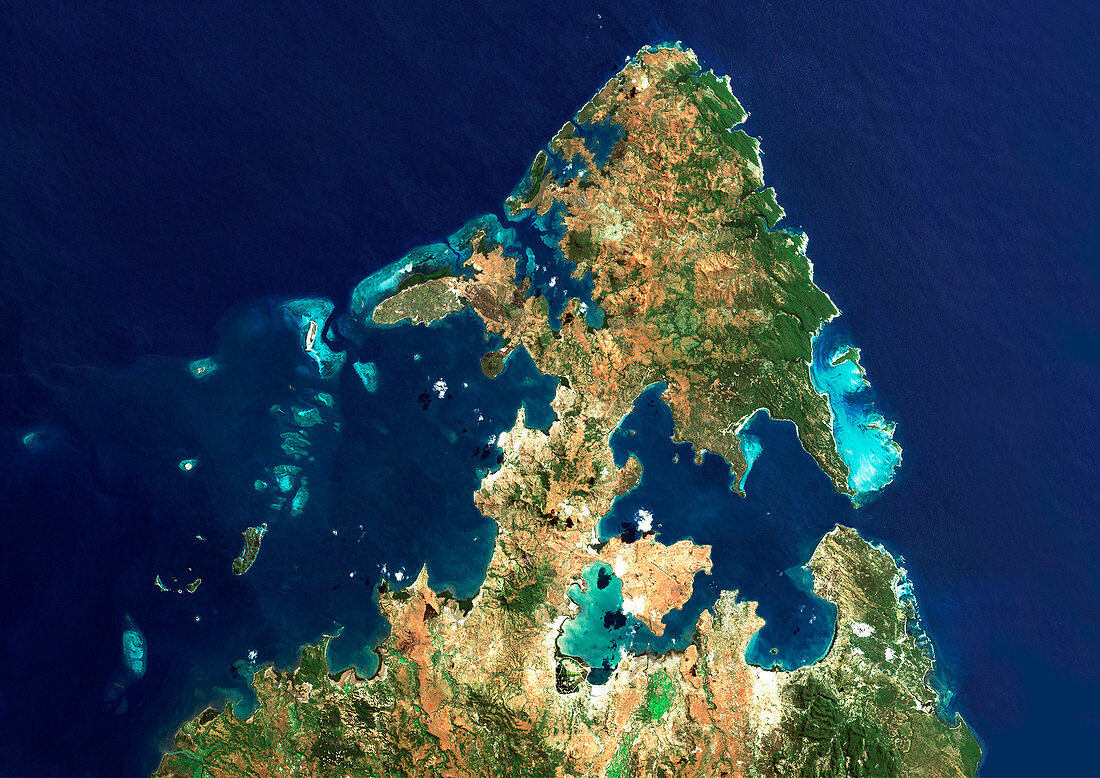 Northern Madagascar,satellite image