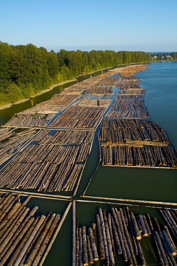 Log booms,Vancouver,Canada