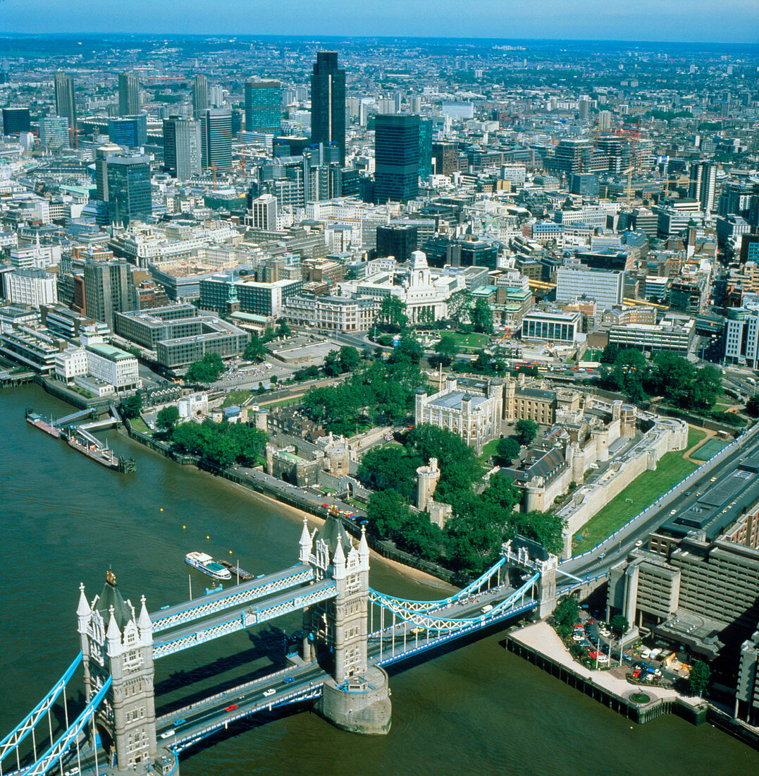 Aerial photo of the City of London