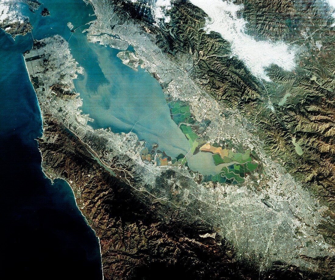 Landsat image of San Francisco Bay area
