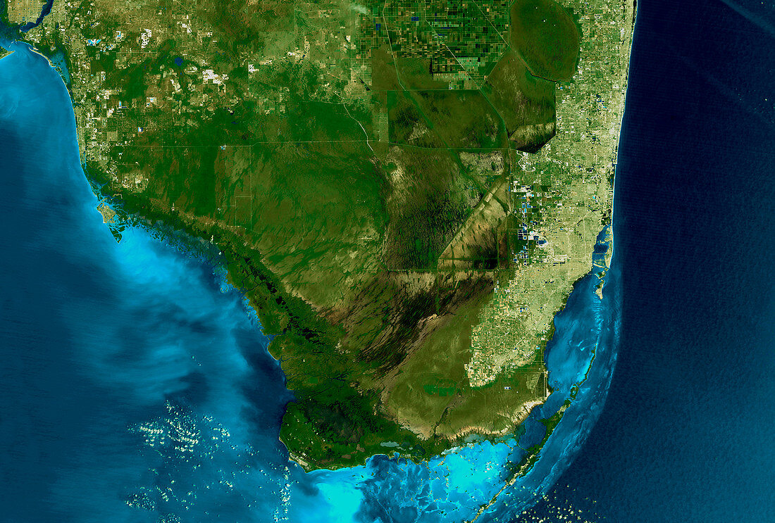 Miami,Florida,satellite image