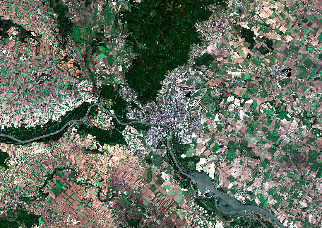 Bratislava,Slovakia,satellite image