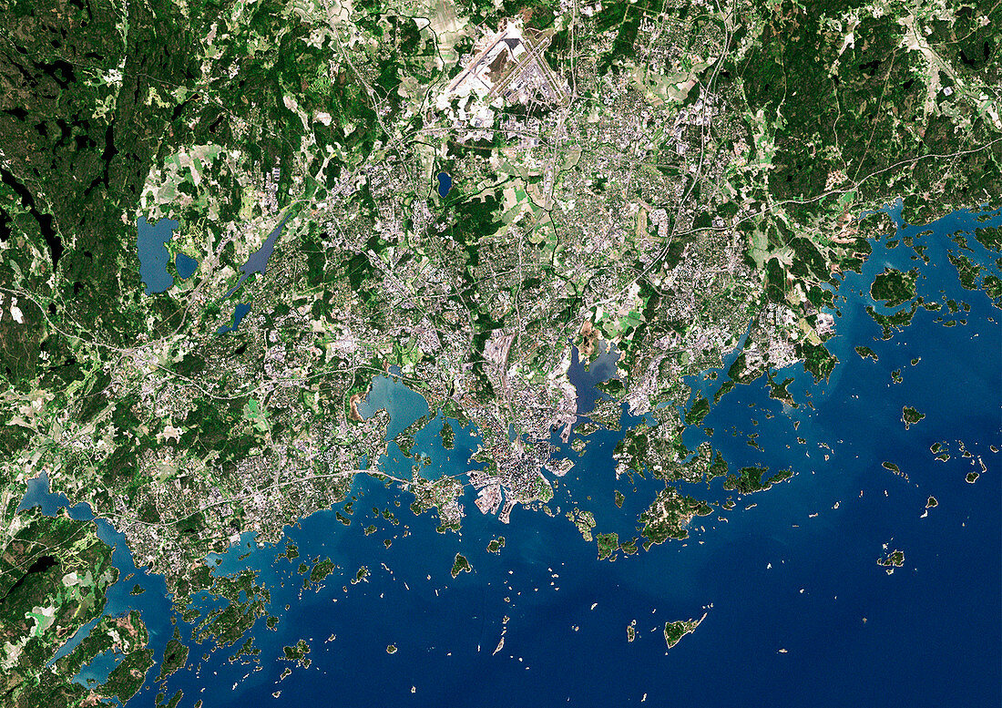 Helsinki,satellite image