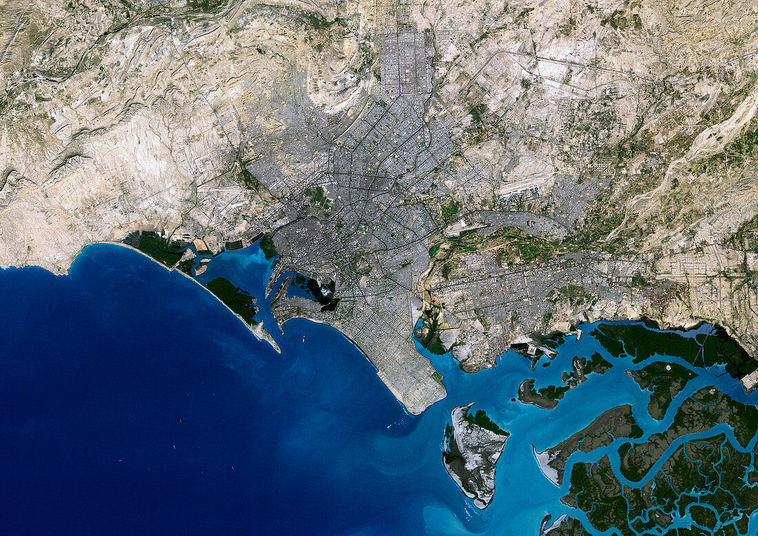 Karachi,satellite image