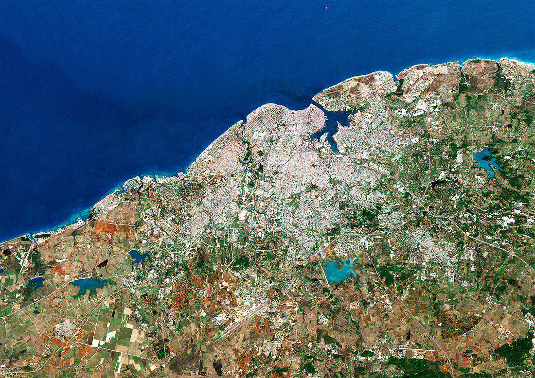 Havana,satellite image