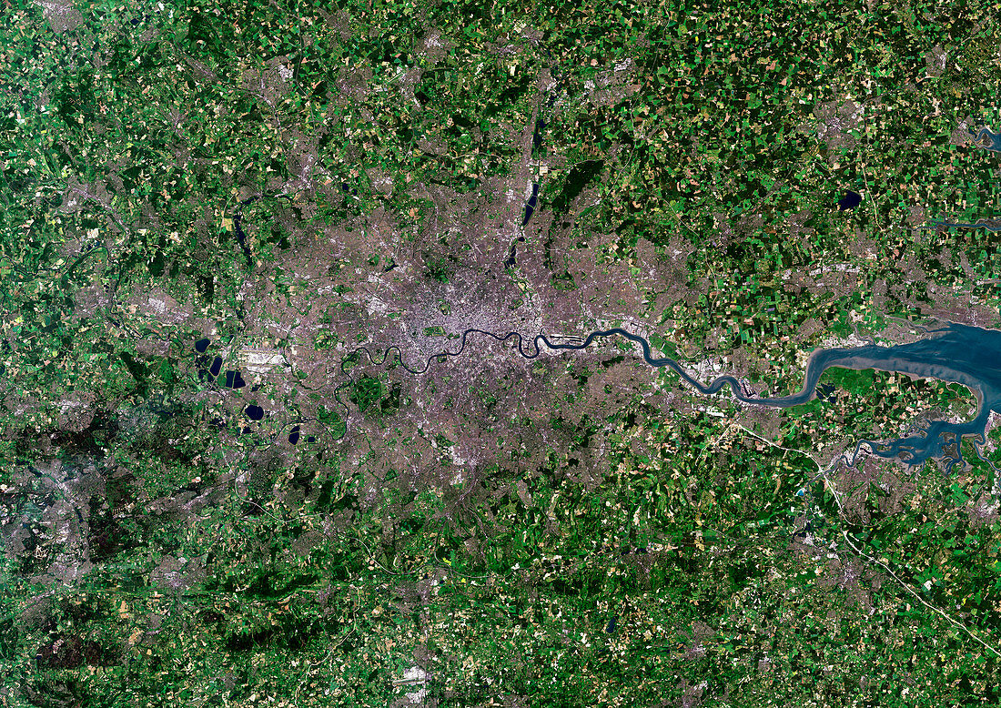 Greater London,satellite image
