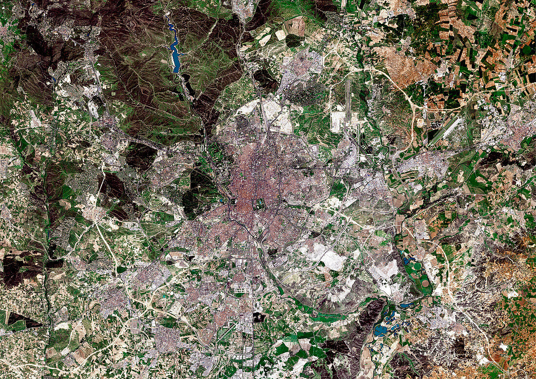 Madrid,satellite image