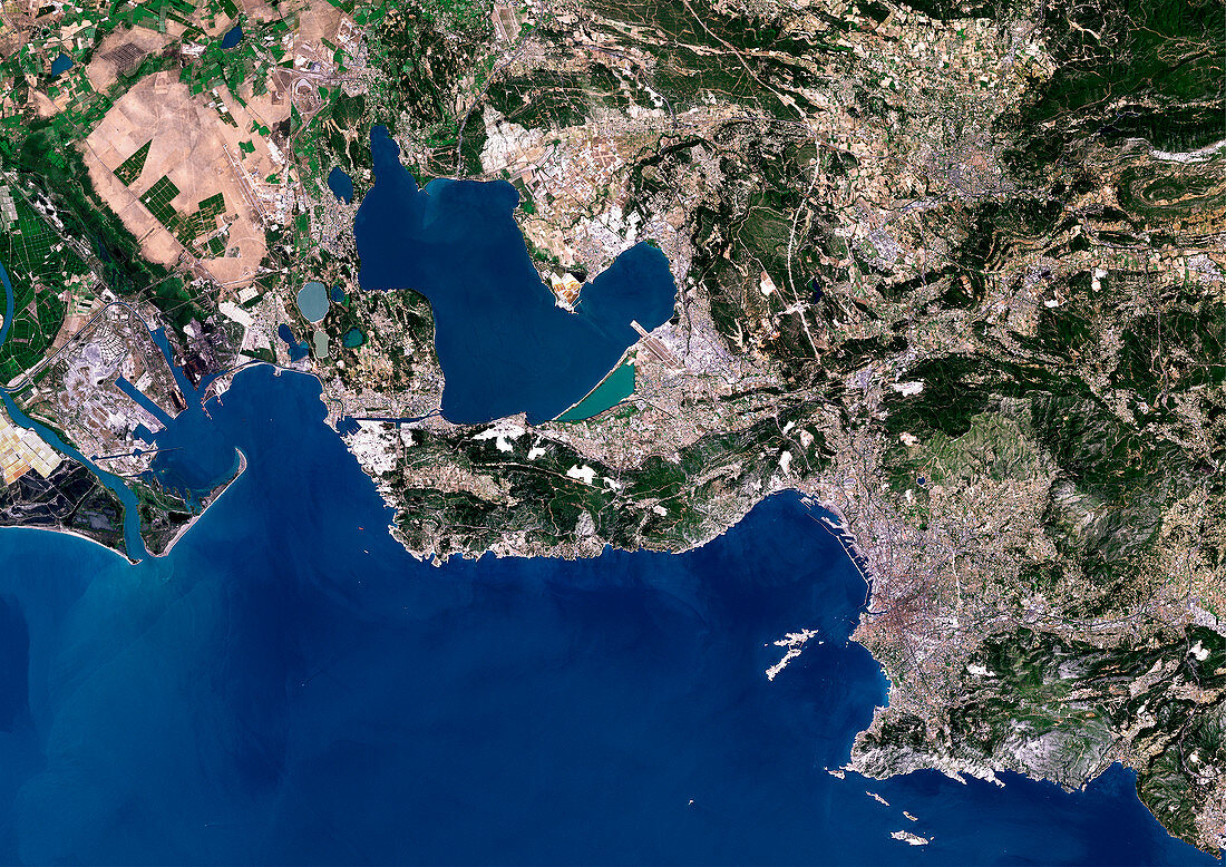 Marseille,satellite image