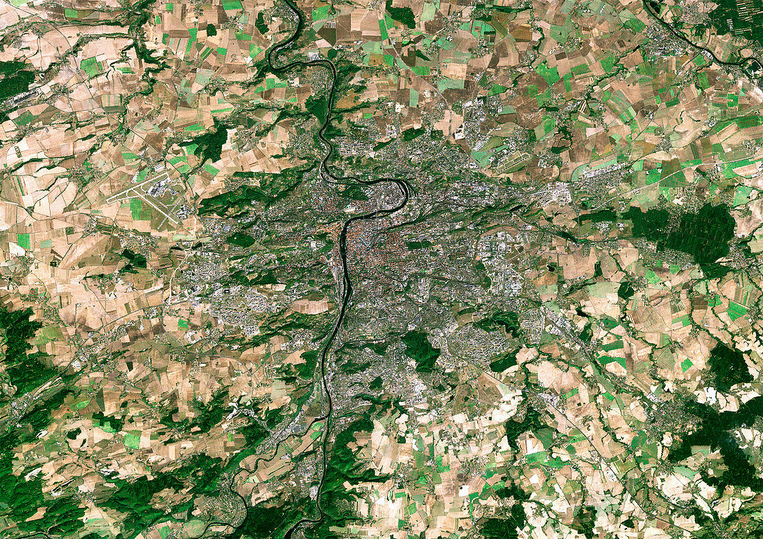 Prague,satellite image