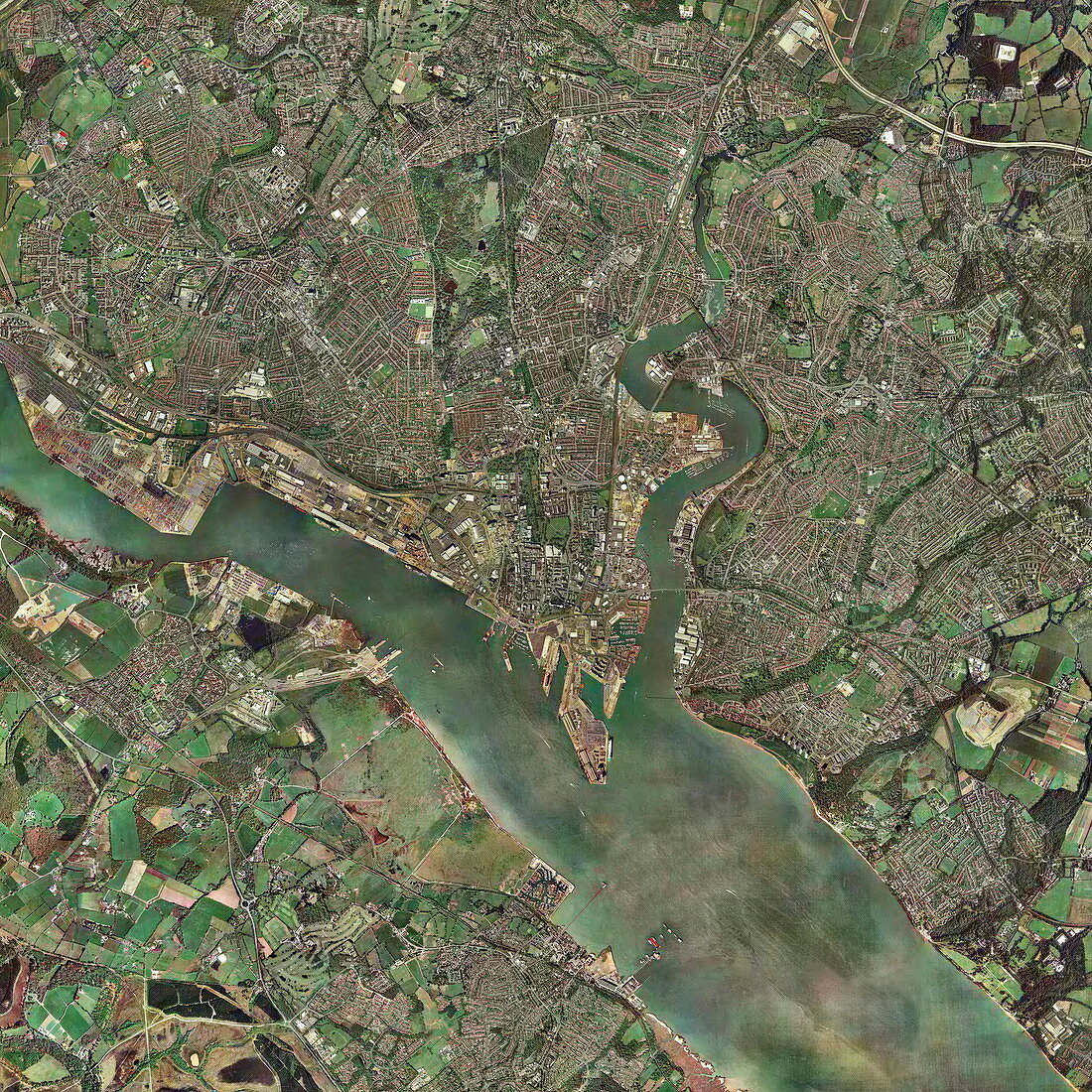 Southampton,UK,aerial photograph