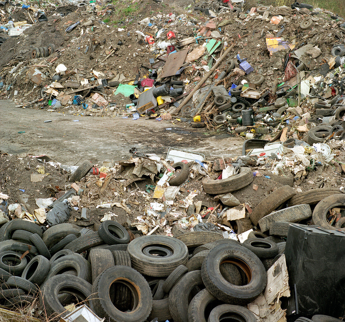 Illegal rubbish dump