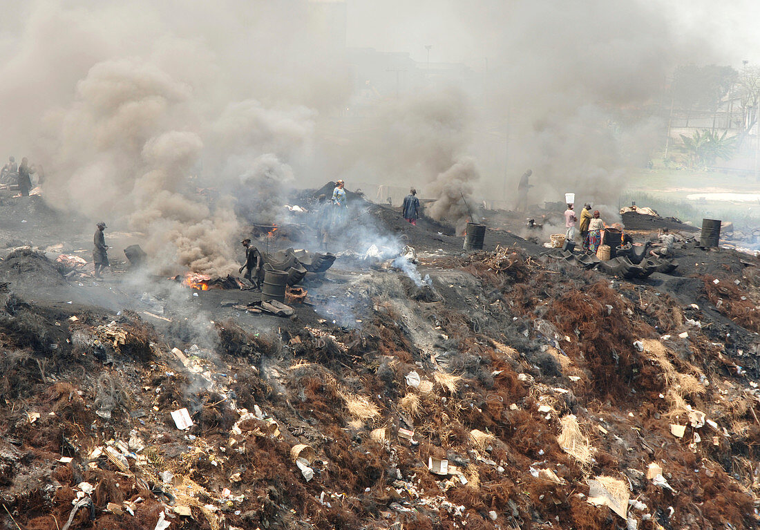 Burning rubbish,Nigeria