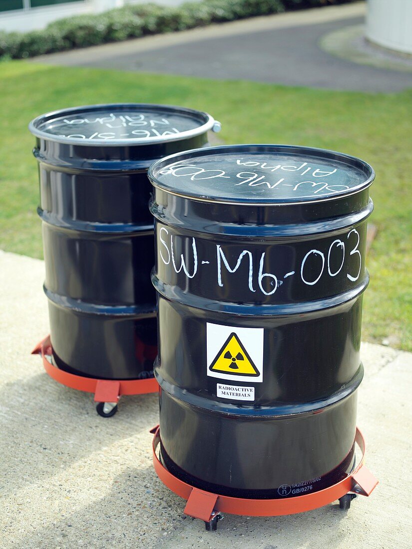 Drums of toxic waste