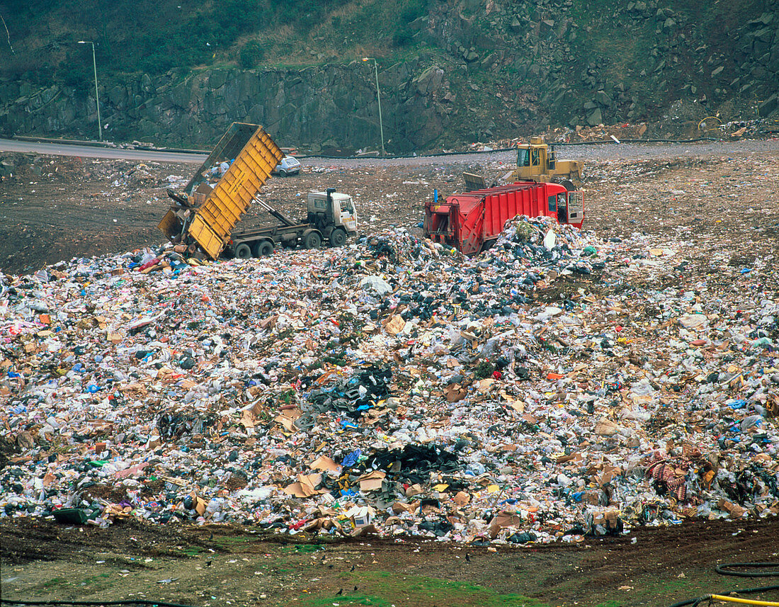 Landfill site in Leicestershire,England
