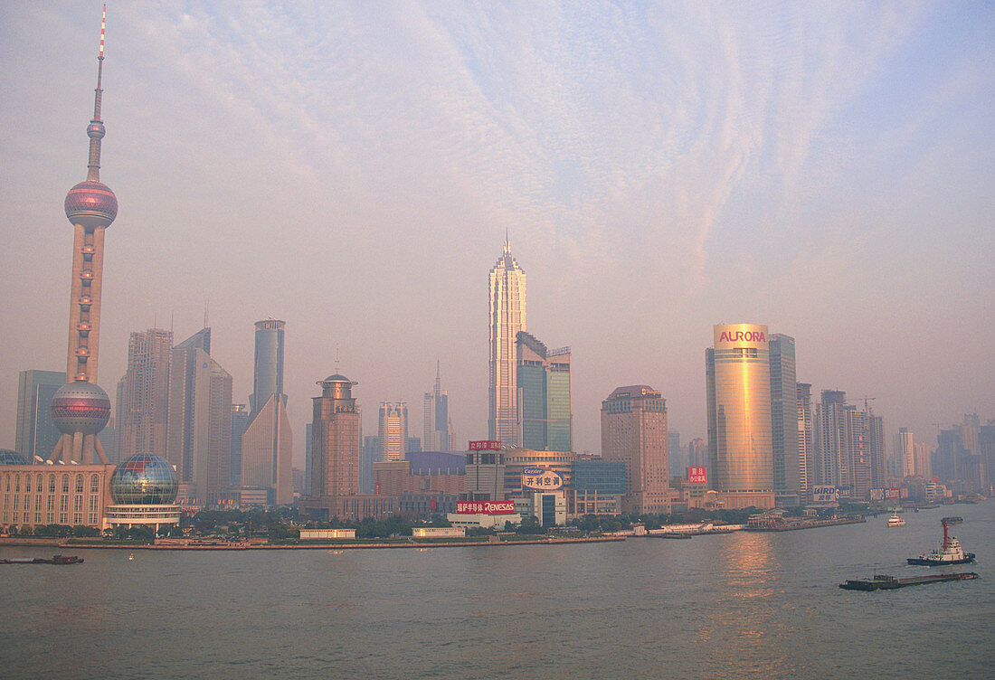 Air pollution over Shanghai,China