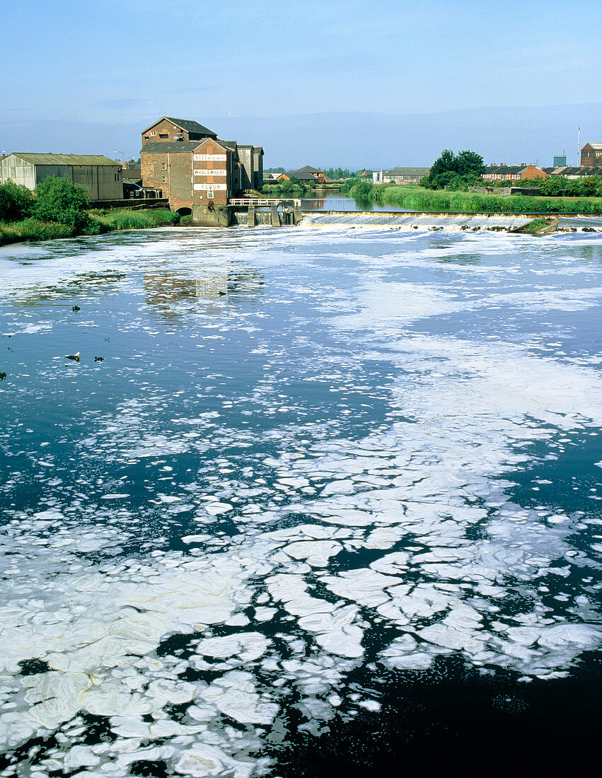 Polluted river,Castleford,England