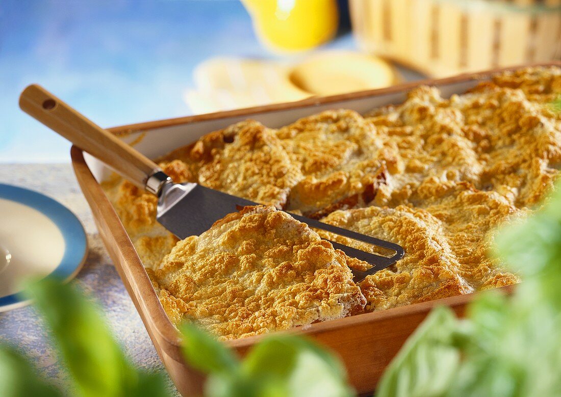 Bread pudding with Gruyere cheese