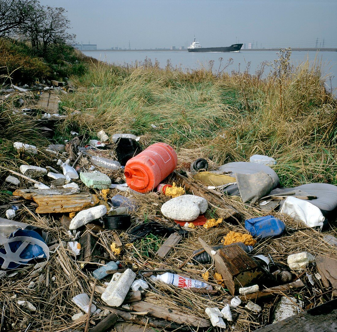 Washed-up rubbish,UK