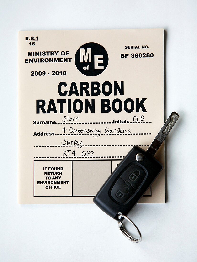 Carbon ration book for driving