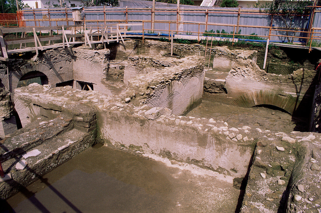 Murecine hotel excavations,Pompeii