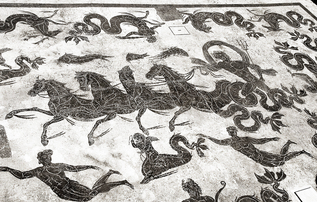 Roman mosaic,Ostia Antica