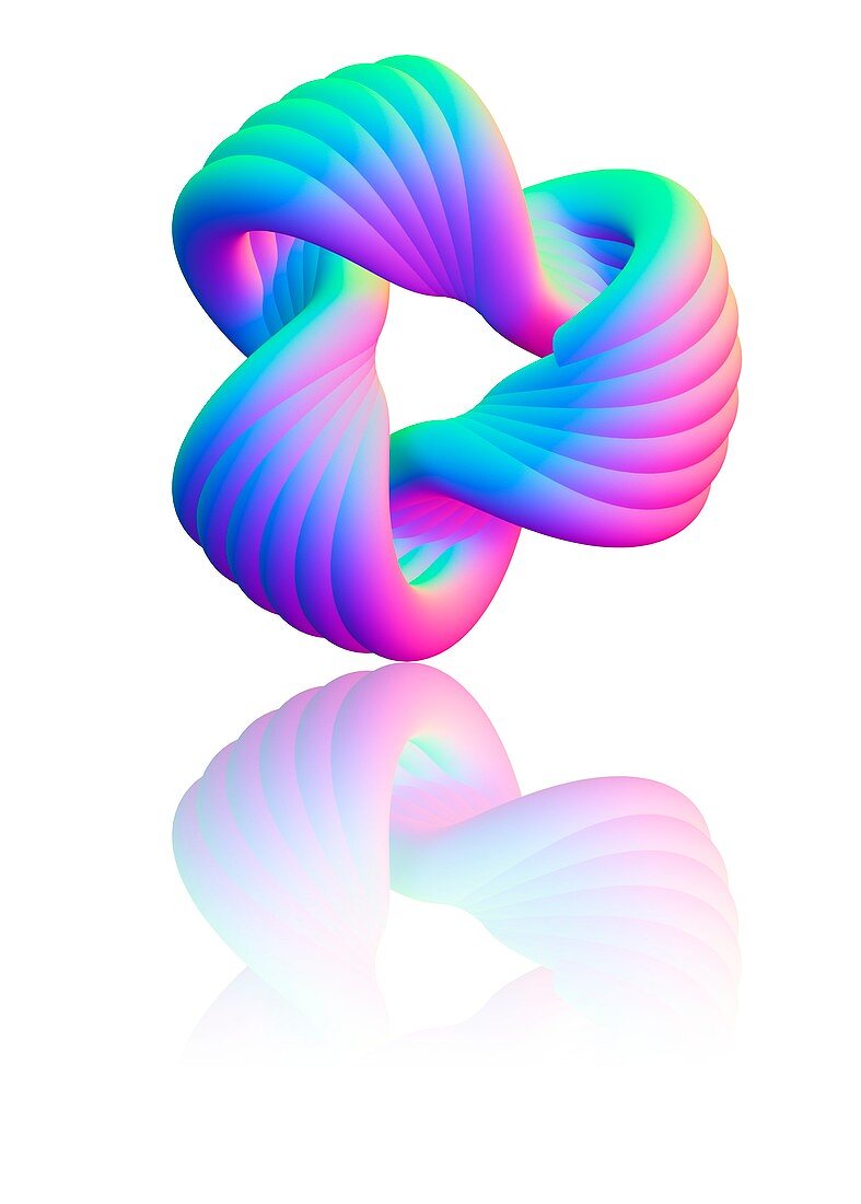 Torus knot,computer artwork