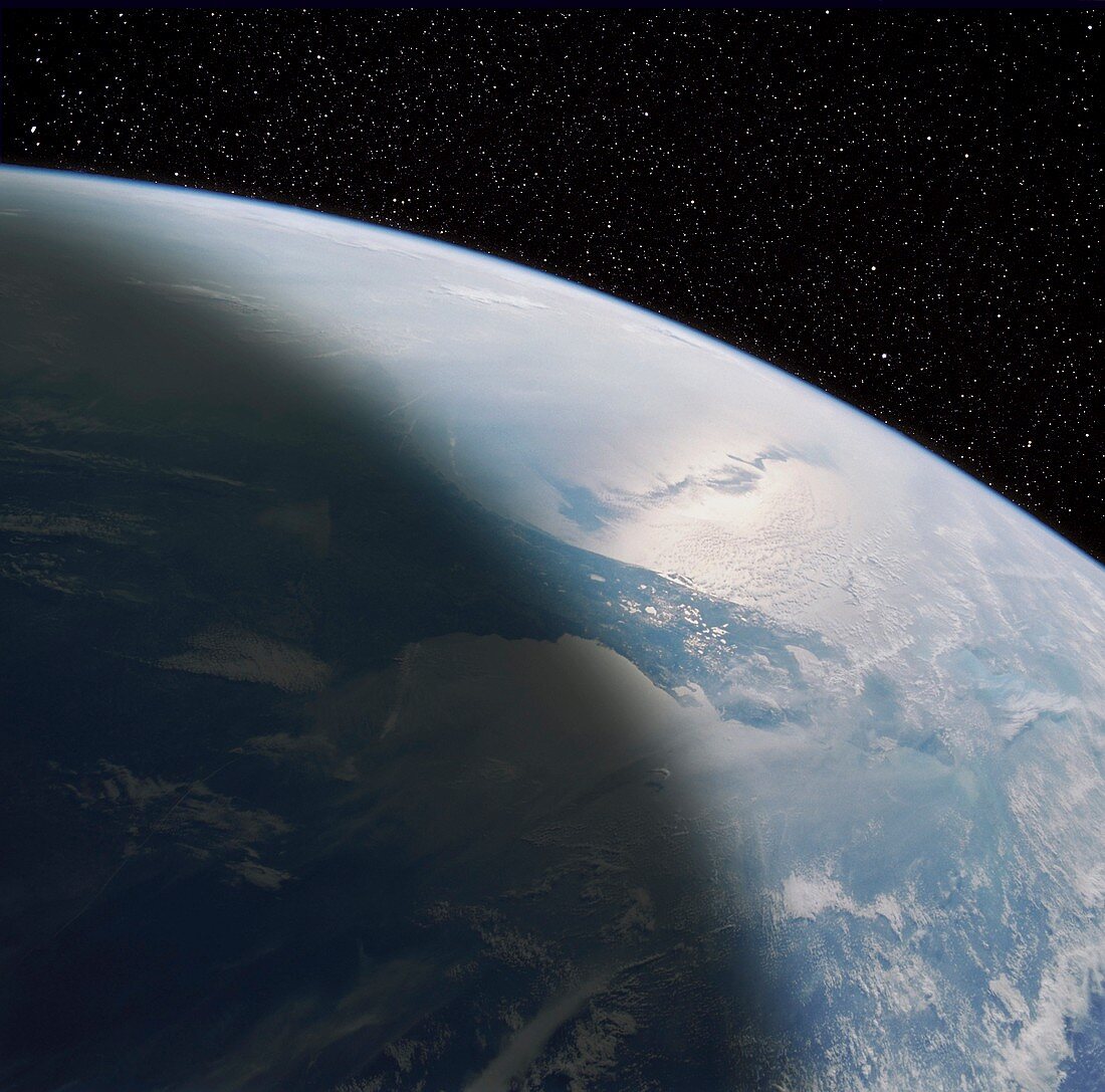 Enhanced shuttle image of the Florida peninsula
