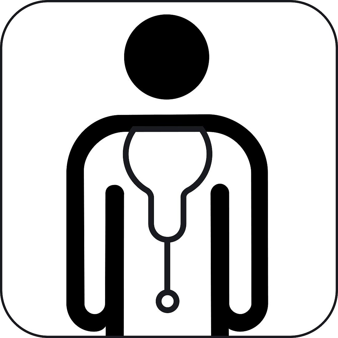 Male doctor symbol,artwork