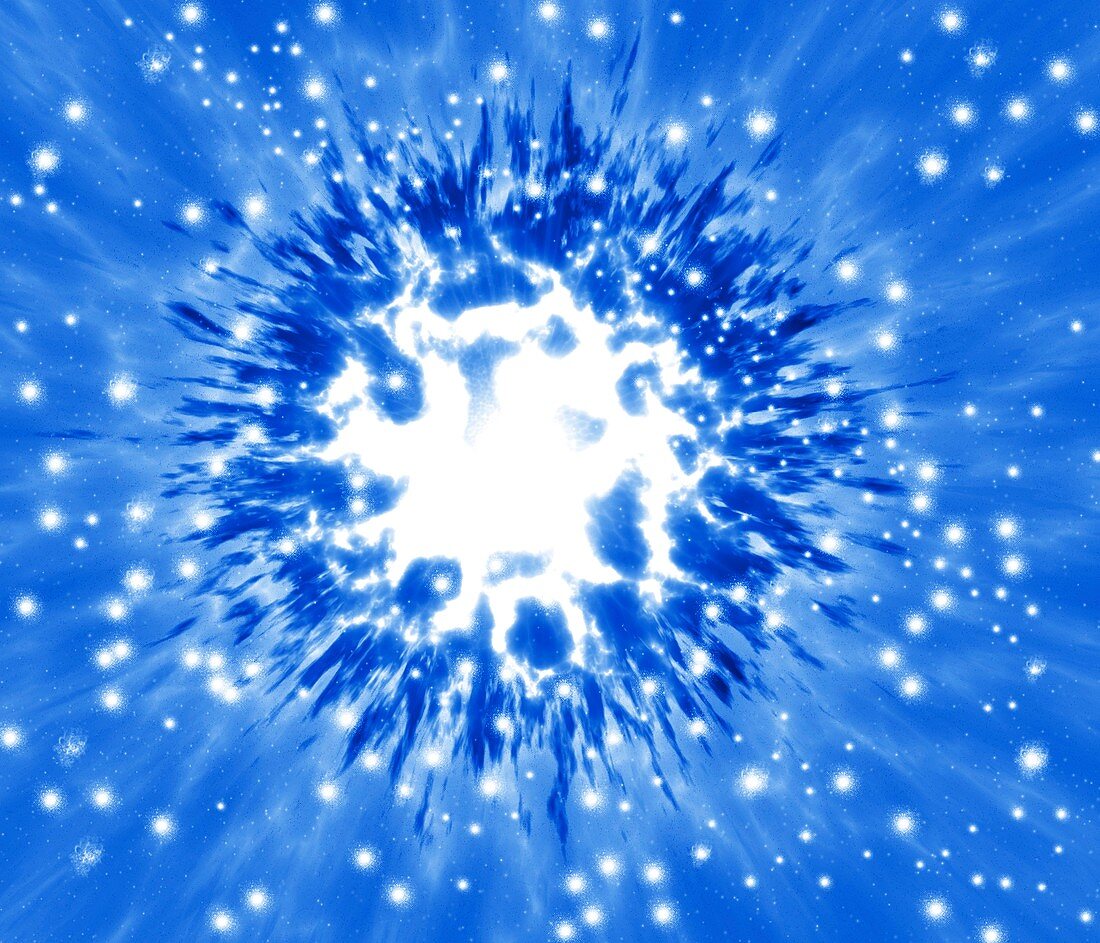 Supernova explosion,artwork